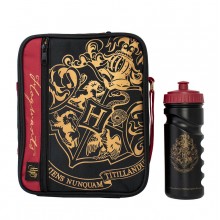 Harry Potter Lunch Bag With Bottle Black