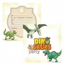 Πρόσκληση Πάρτυ Dinosaurs