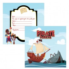 Πρόσκληση Πάρτυ Pirate Ship