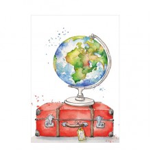 Ευχετήρια Κάρτα Globe & Luggage