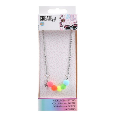 Necklace Pom Pom Star
