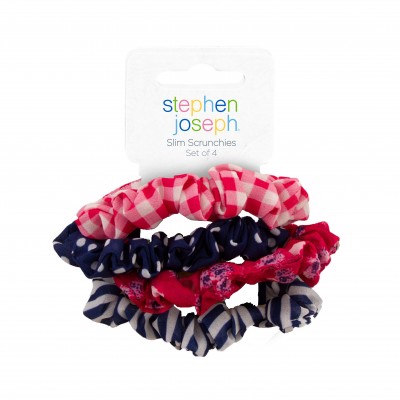 Slim Scrunchie Set Pink & Navy Floral