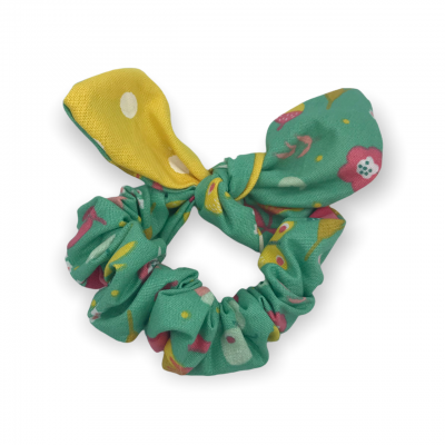 Scrunchie Bunny Green Garden