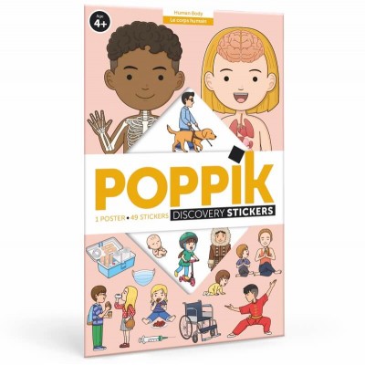 Poppik Discovery Stickers Human Body