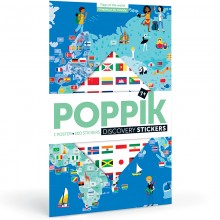 Poppik Discovery Stickers Flags