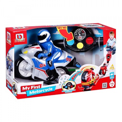 Bburago Junior My First Motorcycle Blue Τηλεκατευθυνόμενο