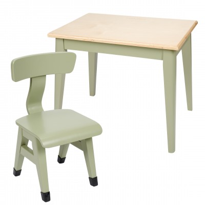 Ξύλινο Παιδικό Τραπεζάκι & Καρέκλα Olive