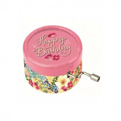 Mini Musical Box Happy Bithday Flowers